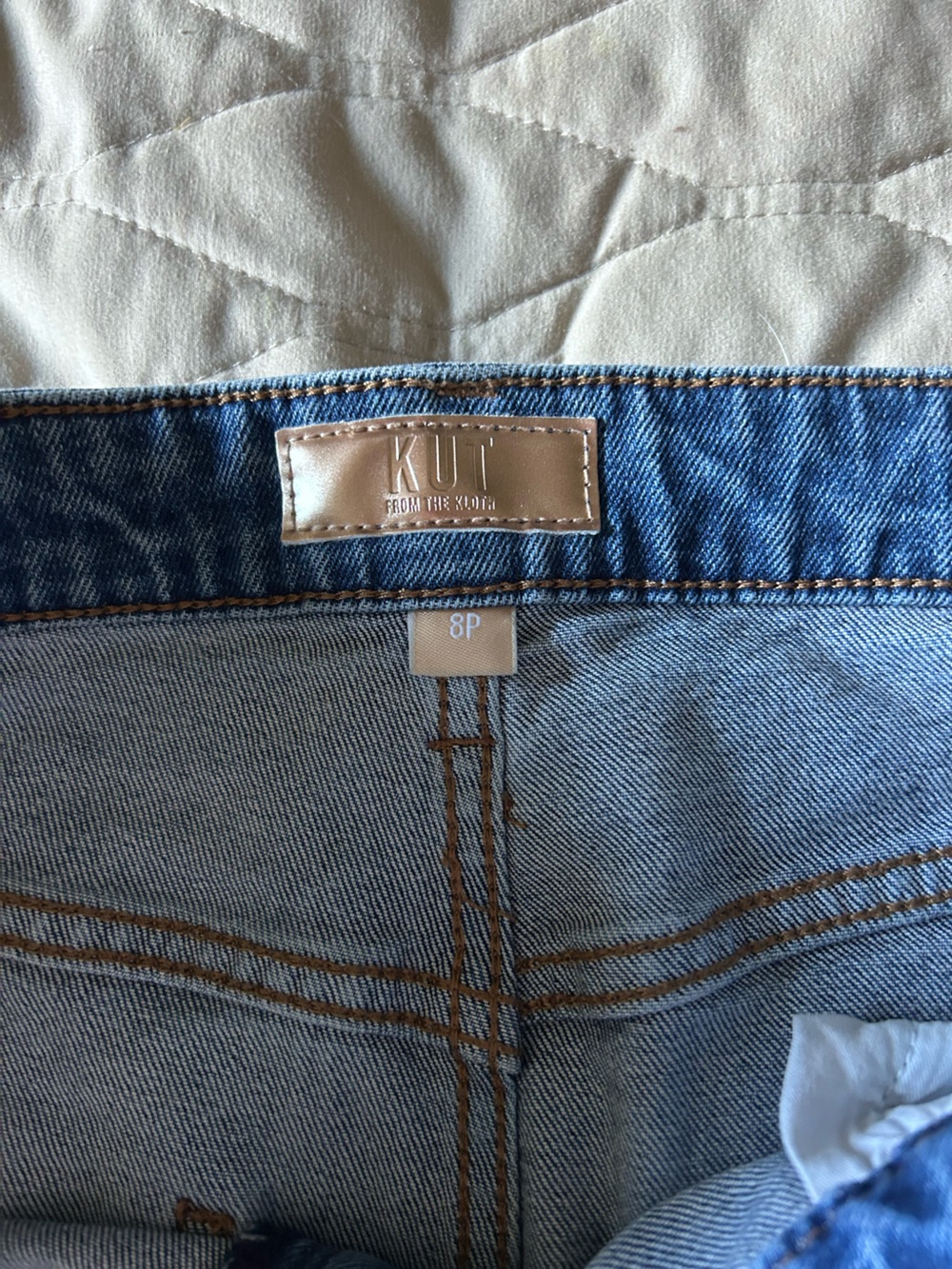 Kut from the Kloth Women's Relaxed Blue Denim Jeans - Picture 3 of 7